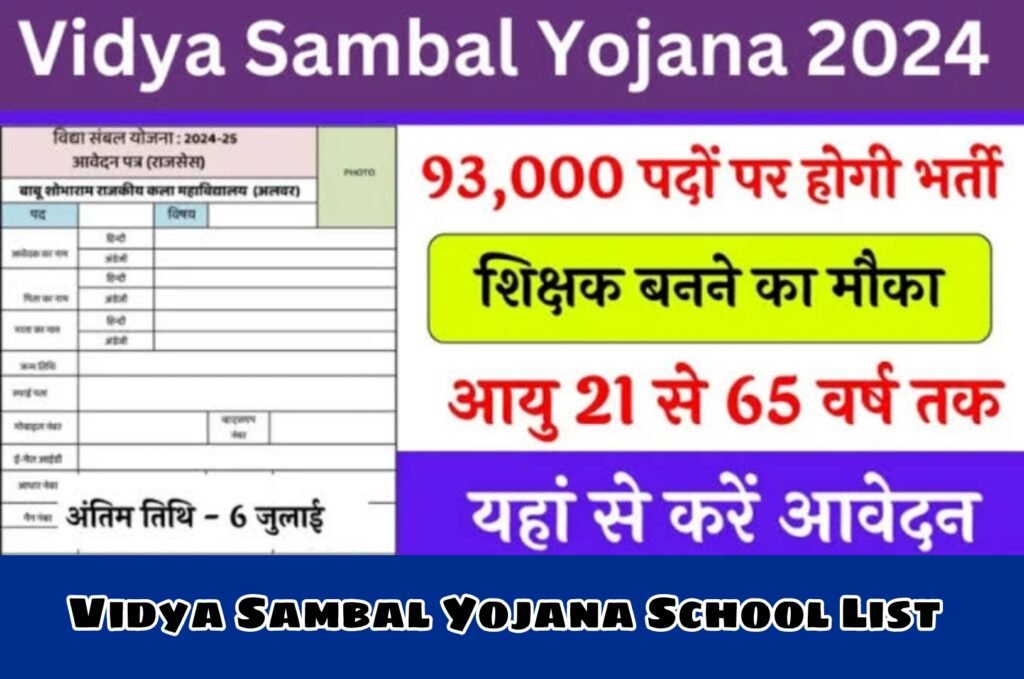 Vidya Sambal Yojana School List